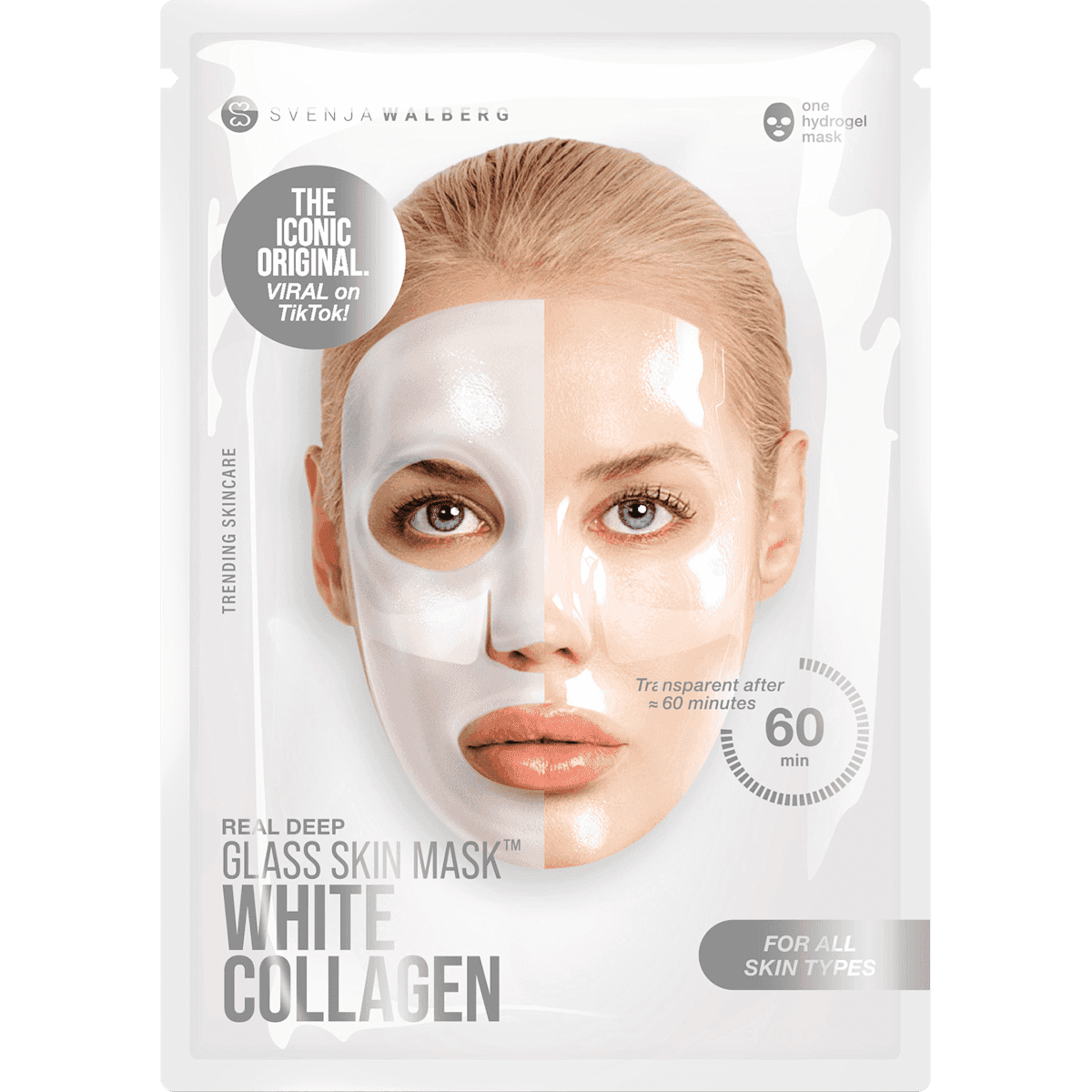 Svenja Walberg masque tissu Glass Skin Collagen, 1 pièce — منتج ألماني أصلي في المغرب
