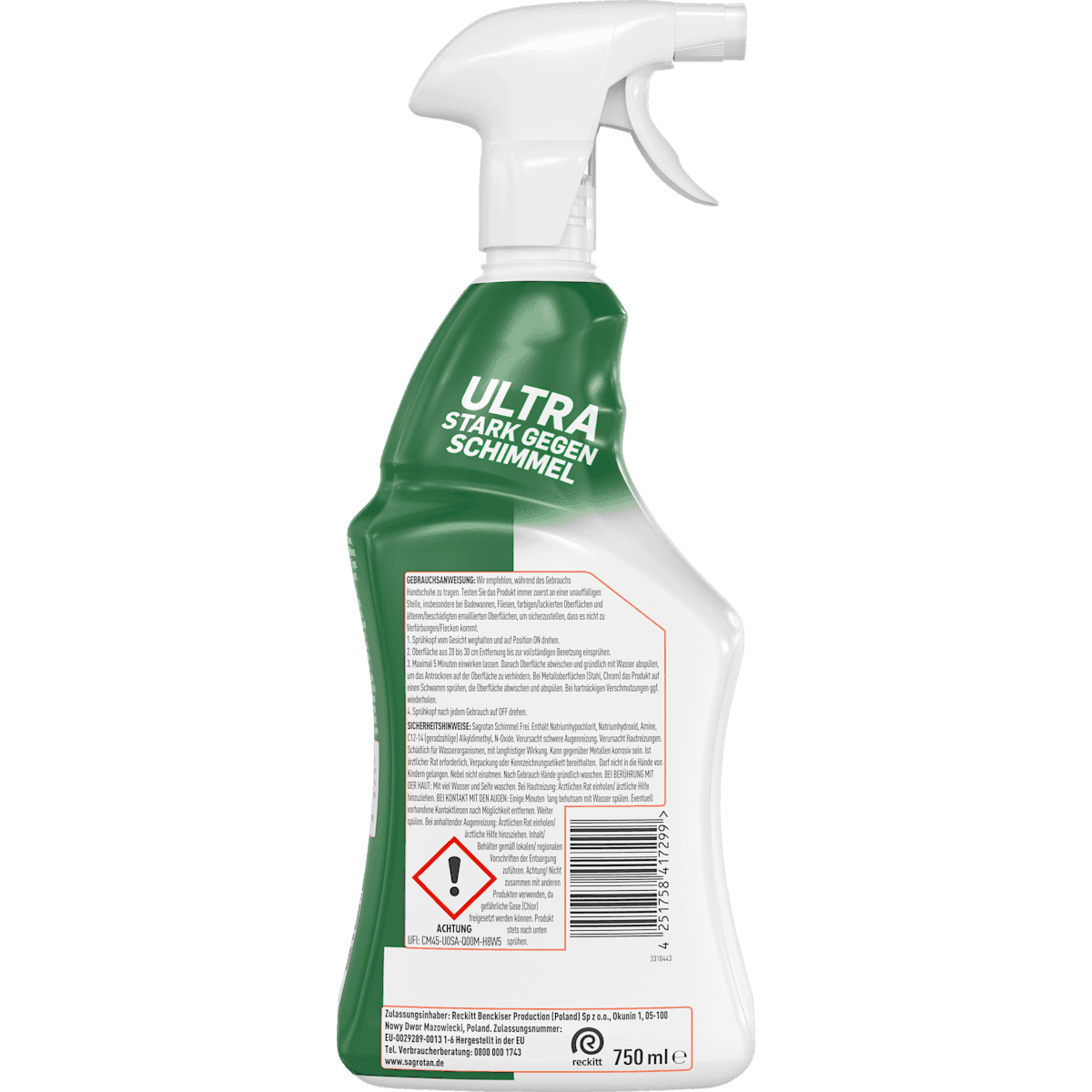 Sagrotan Anti-moisissures, 750 ml (Sagrotan Schimmel-Entferner, 750 ml) — produit allemand authentique au Maroc