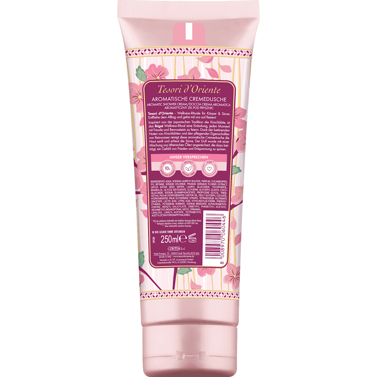 Tesori d'Oriente crème de douche IKIGAI, 250 ml (Tesori d'Oriente Cremedusche IKIGAI, 250 ml) — منتج ألماني أصلي في المغرب