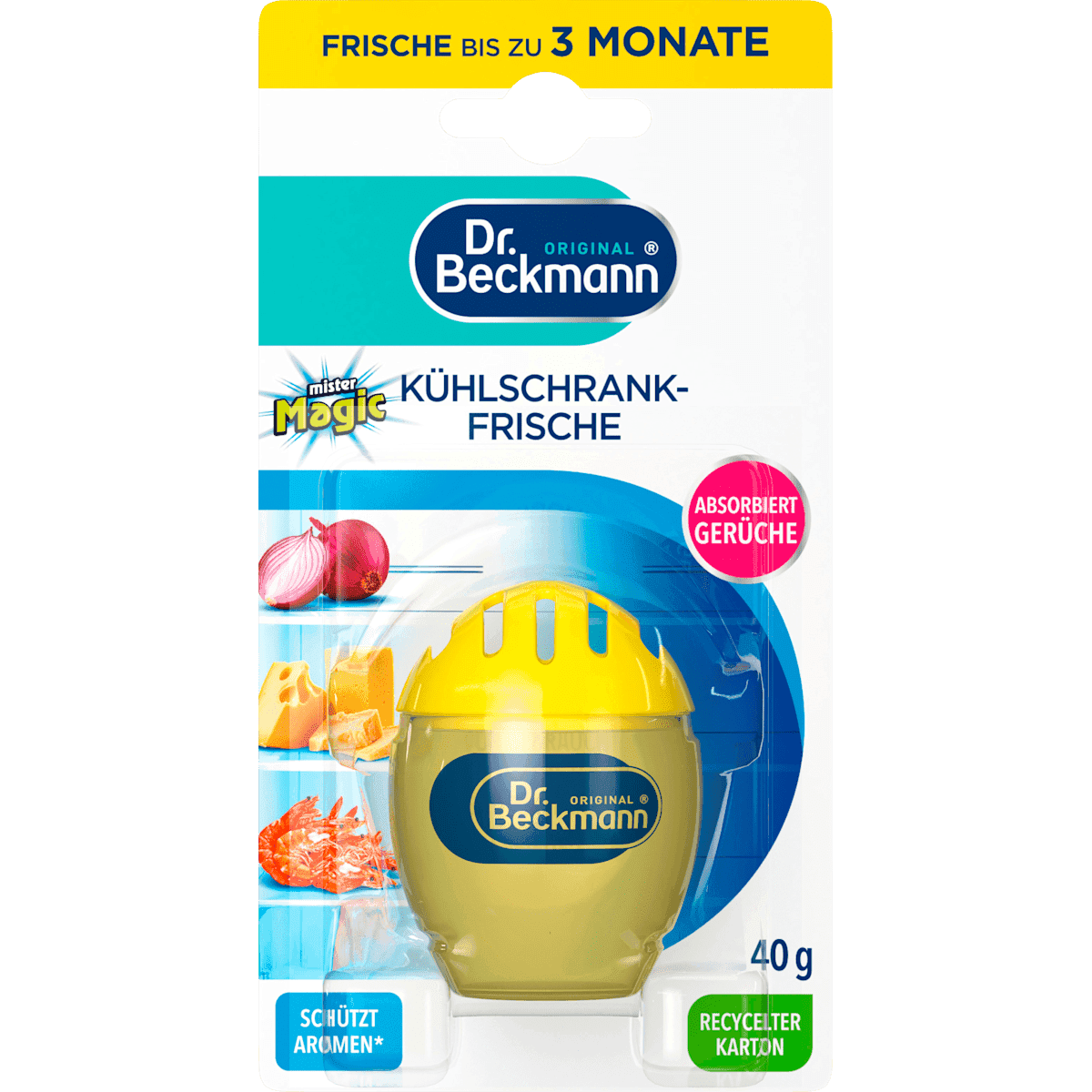 Dr. Beckmann Absorbeur d'odeurs réfrigérateur, 40 g — authentic German product in Morocco