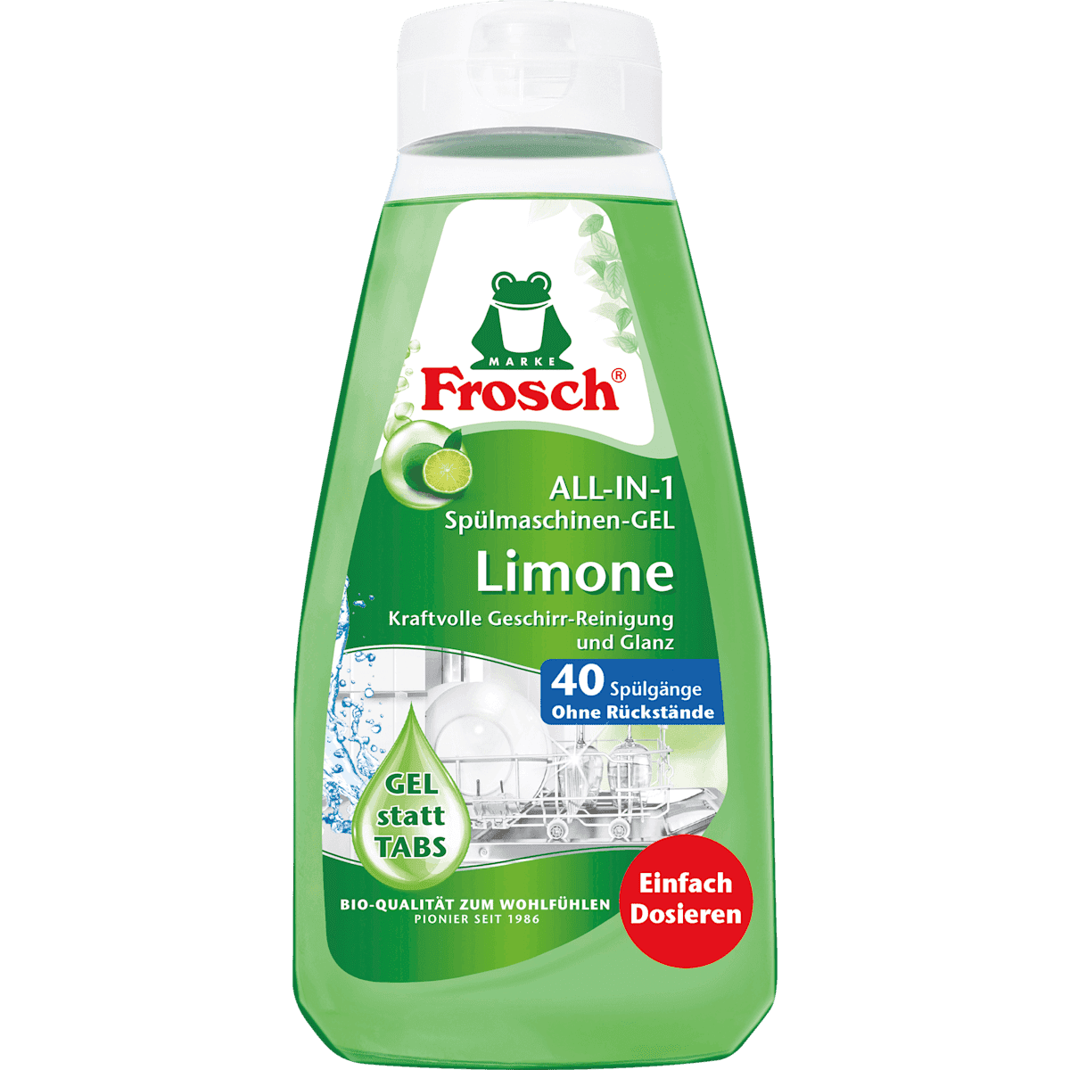 Frosch Gel lave-vaisselle All-in-1, 40 lavages, 650 ml (Frosch Spül-Gel All-in-1, 40 Spülgänge, 650 ml) — منتج ألماني أصلي في المغرب