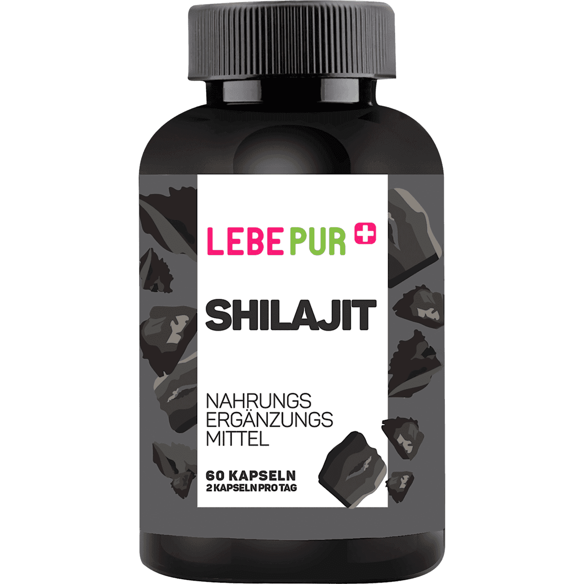 Lebepur Shilajit gélules 60 pièces, 37,2 g (Lebepur Shilajit Kapseln 60 St, 37,2 g) — produit allemand authentique au Maroc