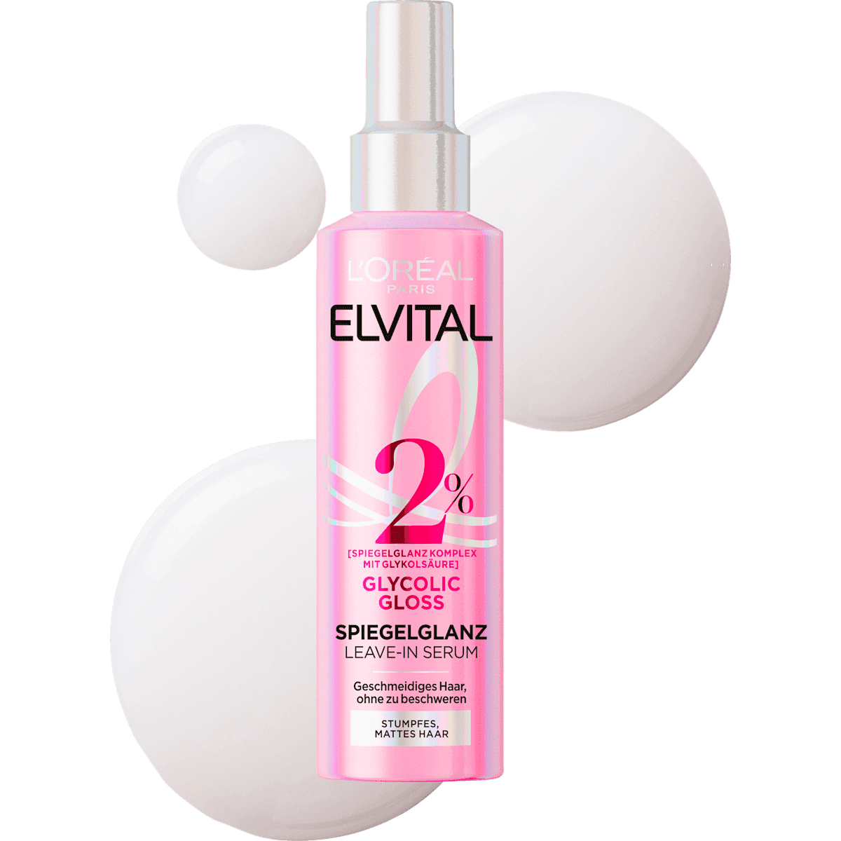 L'ORÉAL PARiS ELVITAL Leave-In Serum Glycolic Gloss Spiegelglanz, 150 ml — منتج ألماني أصلي في المغرب