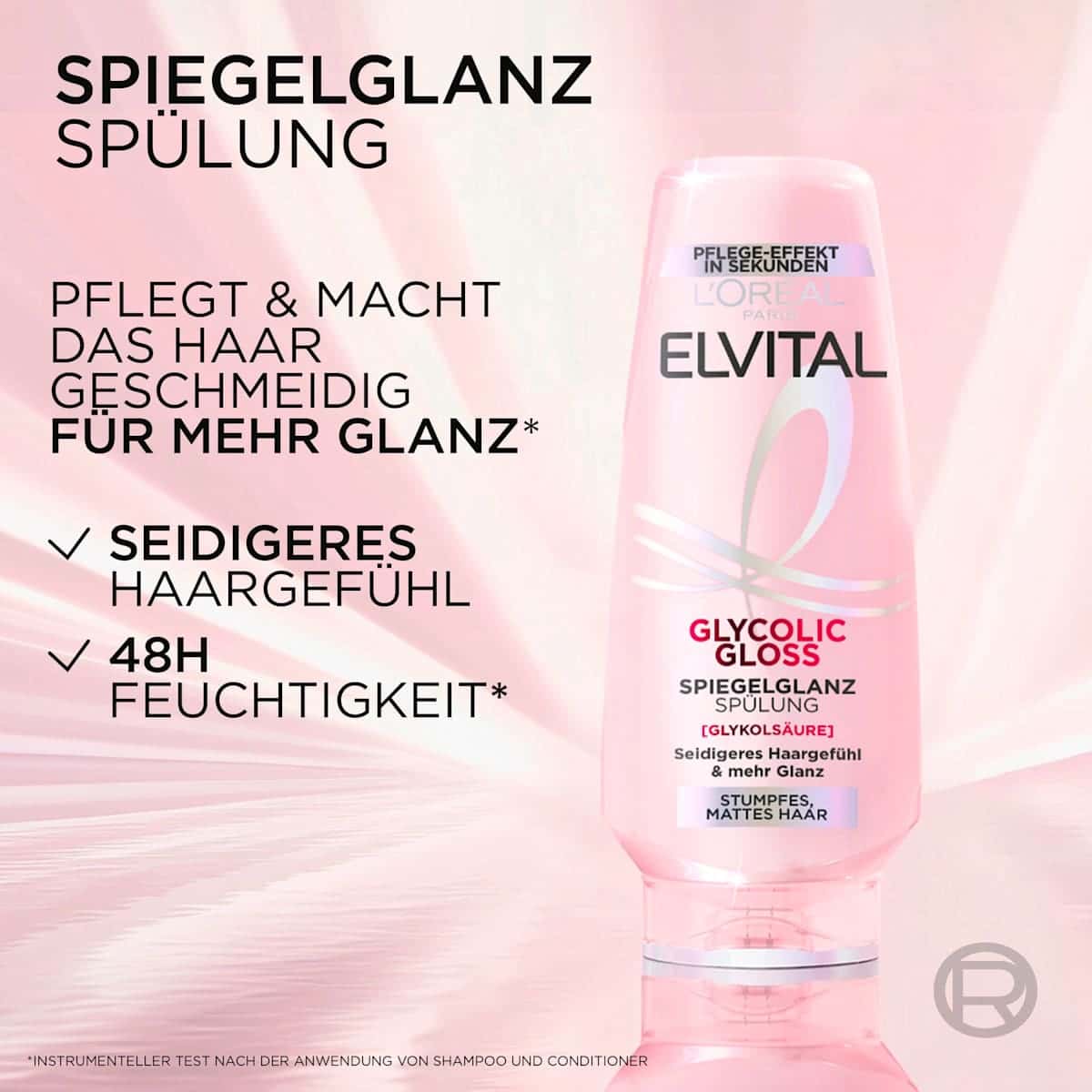 L'ORÉAL PARiS ELVITAL Conditioner Glycolic Gloss Spiegelglanz, 200 ml — produit allemand authentique au Maroc