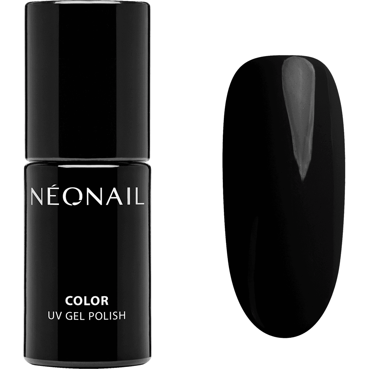 NÉONAIL UV Vernis à ongles Pure Black, 7,2 ml — produit allemand authentique au Maroc