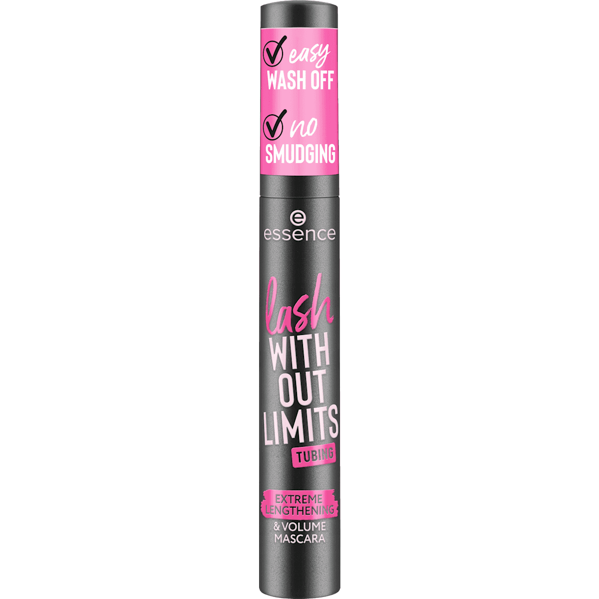 essence Mascara Lash Without Limits Tubing Extreme Lengthening & Volume 04 Black Tubing, 13 ml — authentic German product in Morocco