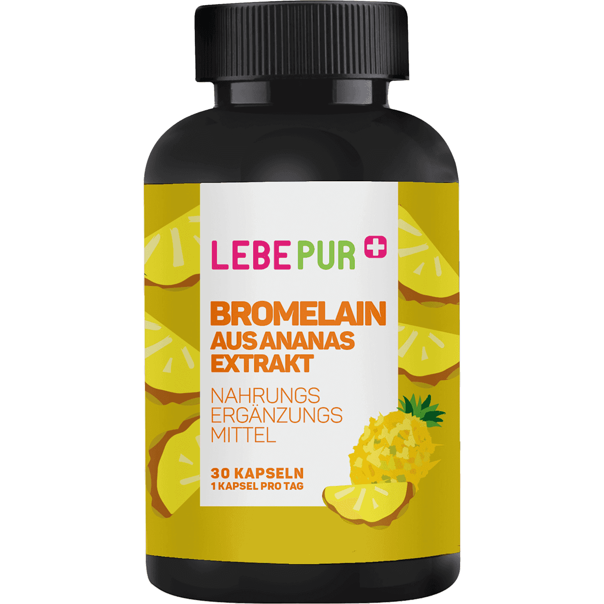 Lebepur Bromelain gélules, 30 pièces — produit allemand authentique au Maroc