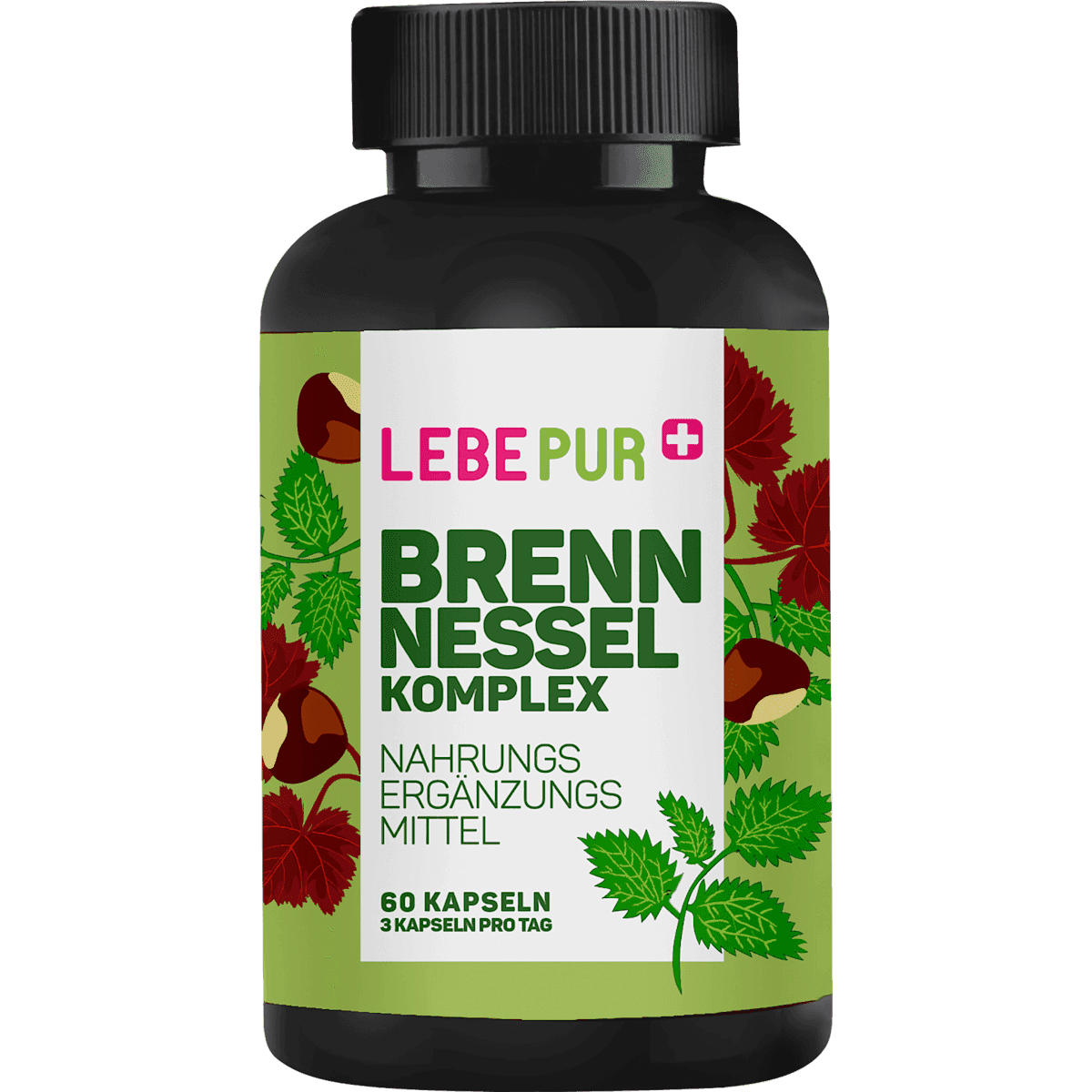 Lebepur ortie complexe gélules 60 pièces, 33,23 g — produit allemand authentique au Maroc
