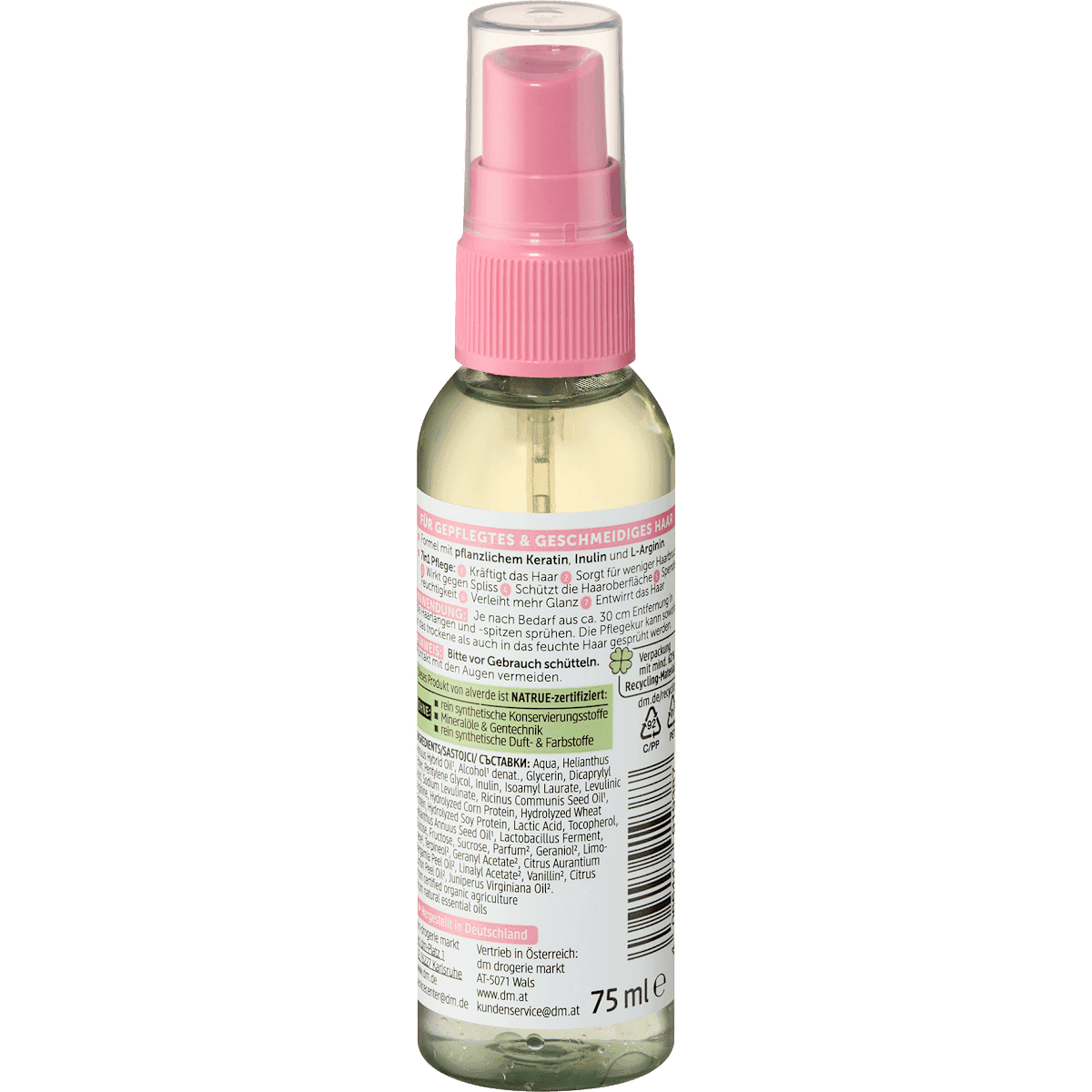 alverde NATURKOSMETIK Leave-In Soin en spray 7in1 Express, 75 ml (alverde NATURKOSMETIK Leave-In Sprühkur 7in1 Express, 75 ml) — produit allemand authentique au Maroc