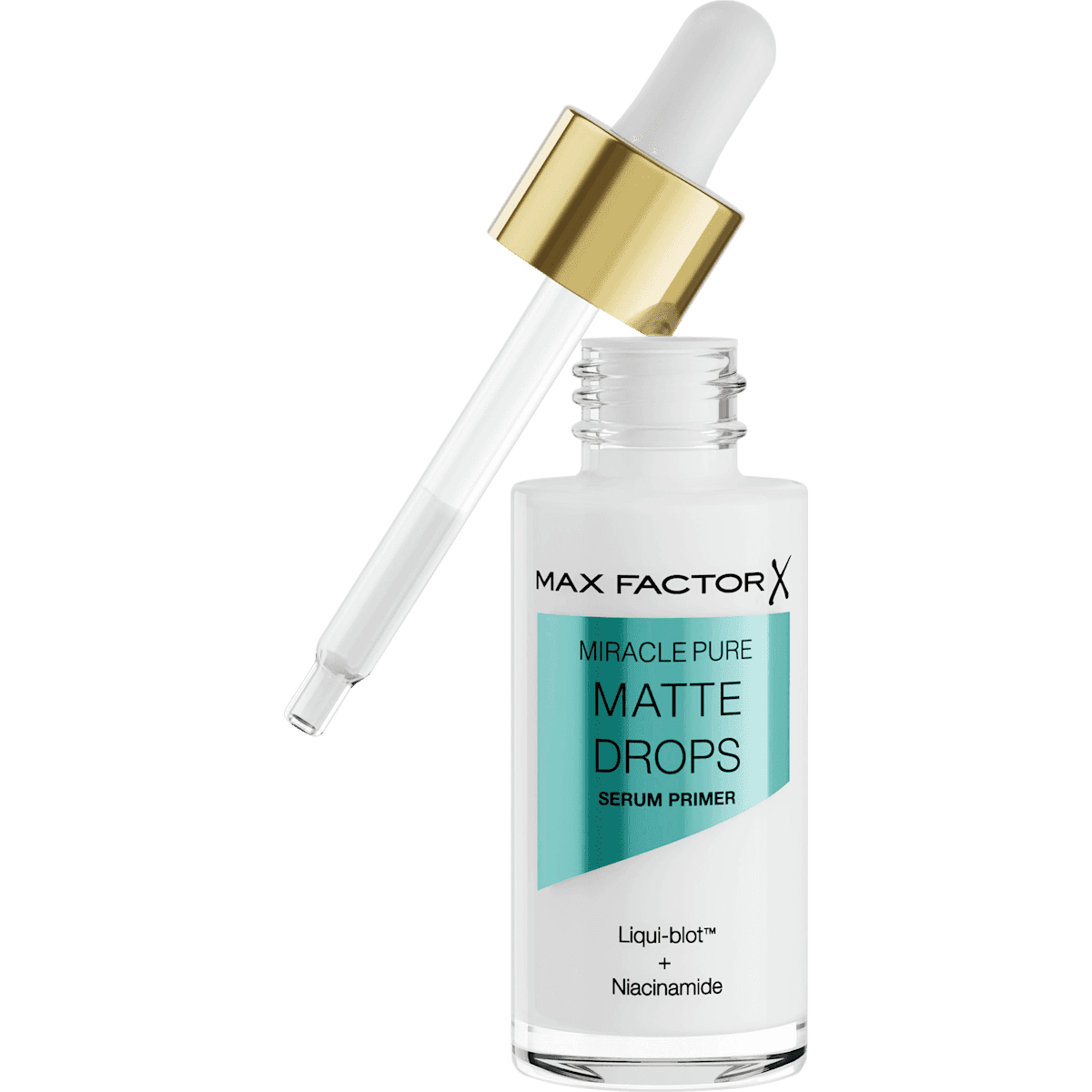 MAX FACTOR Serum Primer Miracle Pure Matte Drops, 30 ml — produit allemand authentique au Maroc