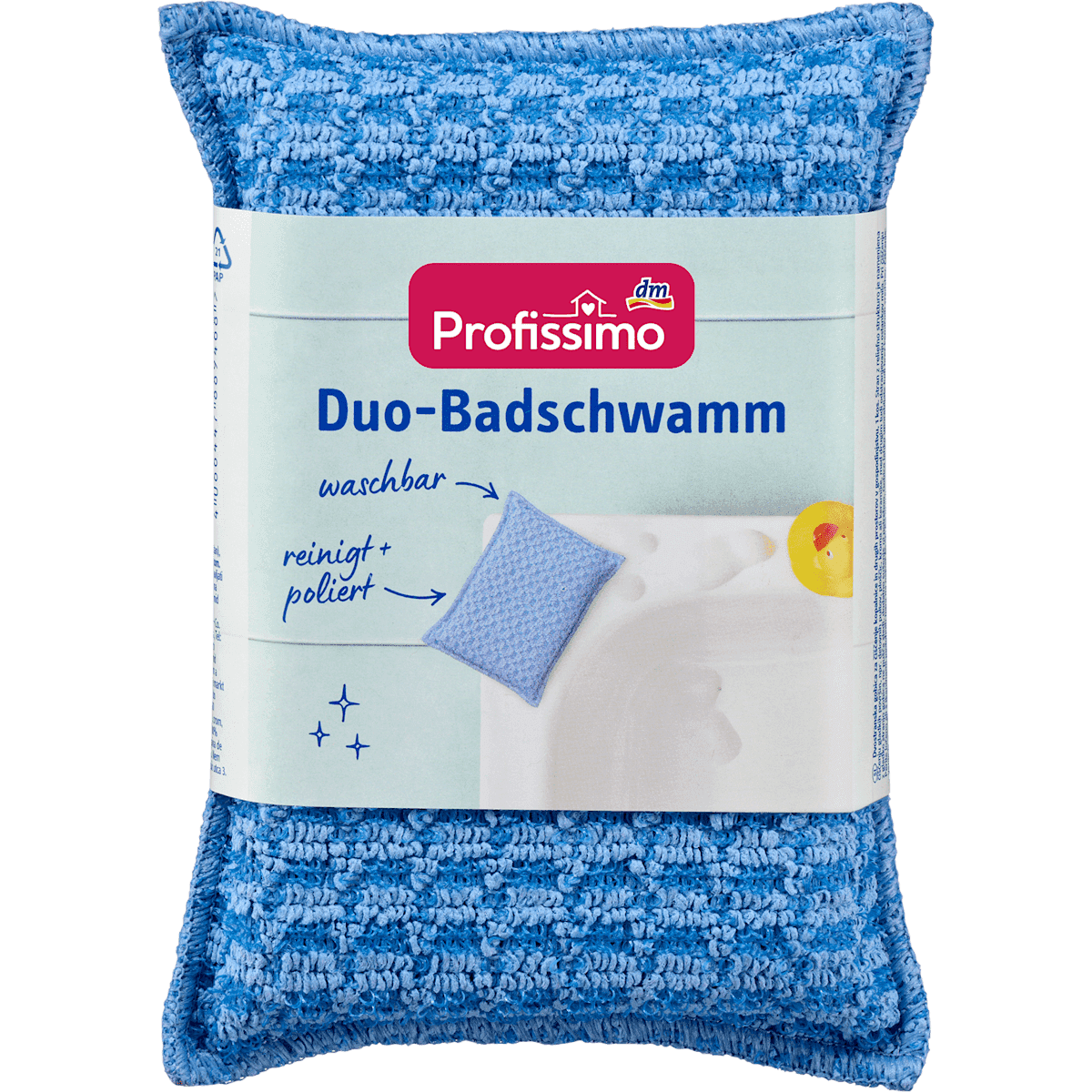 Profissimo Éponge de salle de bain Duo, 1 pièce (Profissimo Badschwamm Duo, 1 St) — produit allemand authentique au Maroc