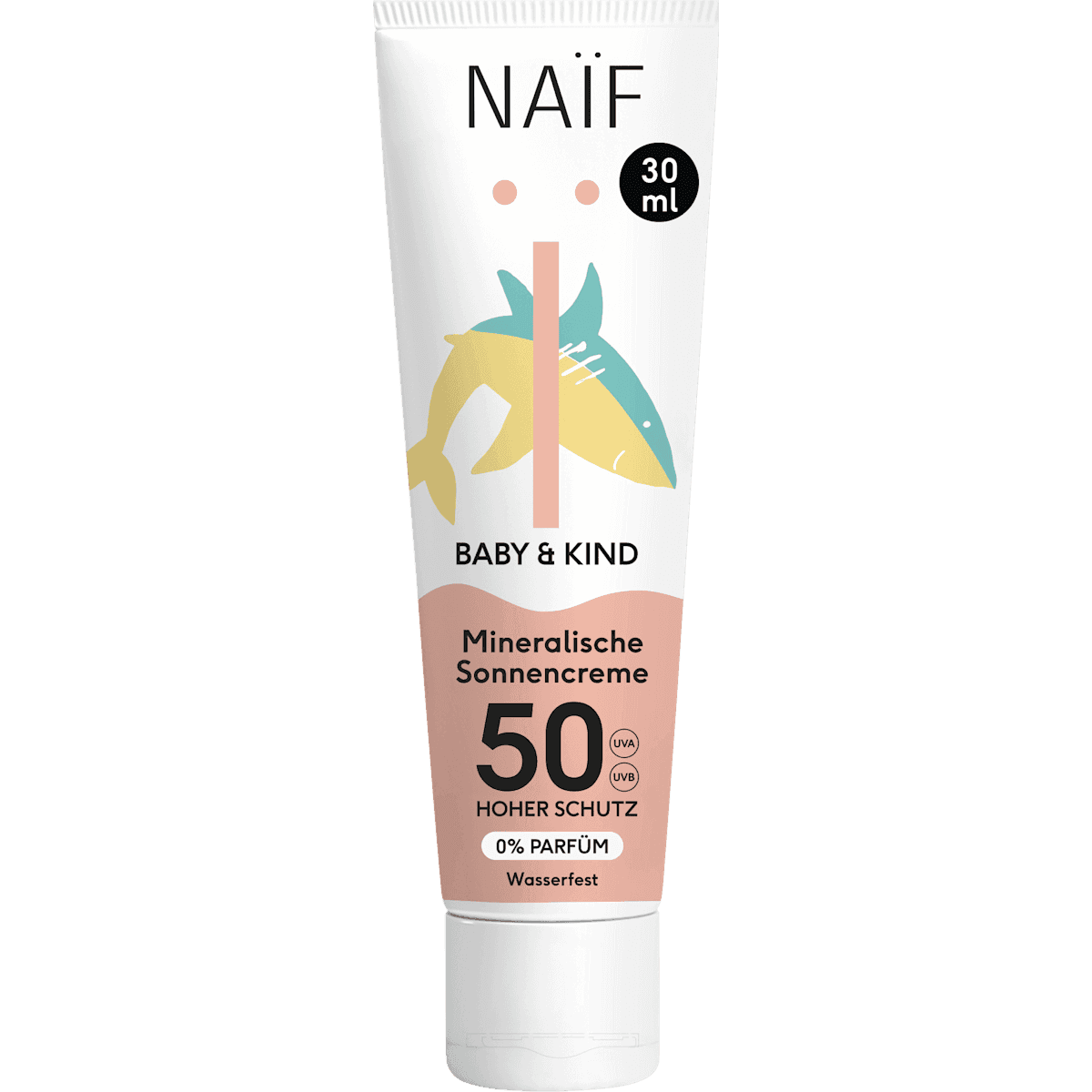 NAIF crème solaire Bébé & Kids LSF 50, 30 ml — منتج ألماني أصلي في المغرب