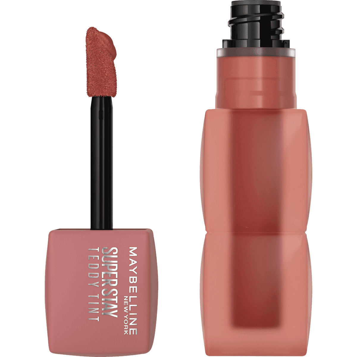 MAYBELLINE NEW YORK Rouge à lèvres Super Stay Teddy Tint 100 Kitten Heel, 5 ml — produit allemand authentique au Maroc