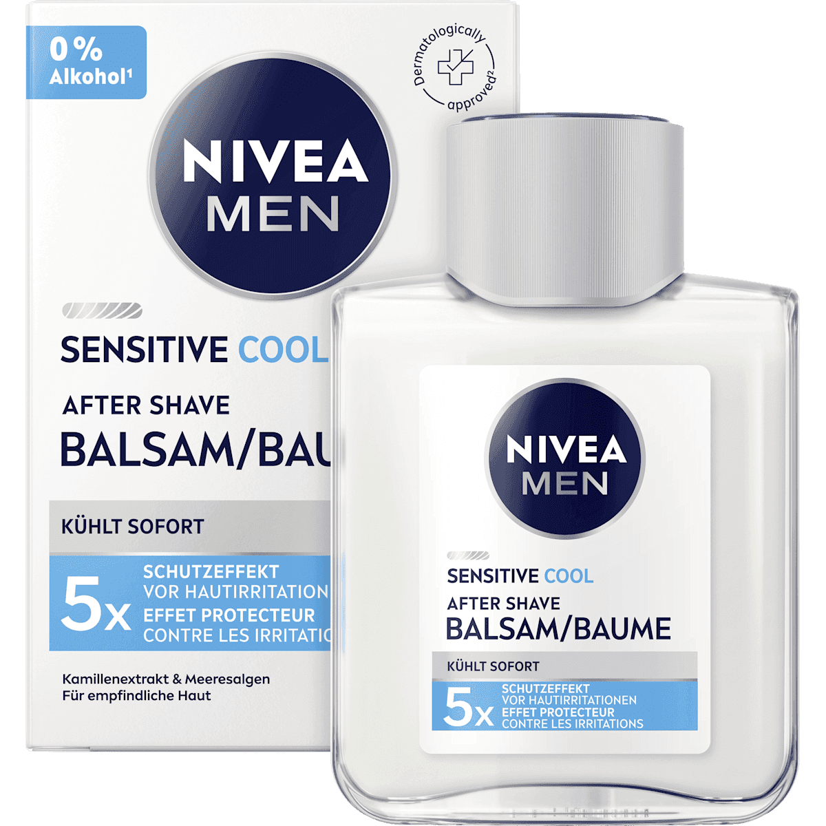 NIVEA MEN After Shave Baume Sensitive Cool, 100 ml — produit allemand authentique au Maroc