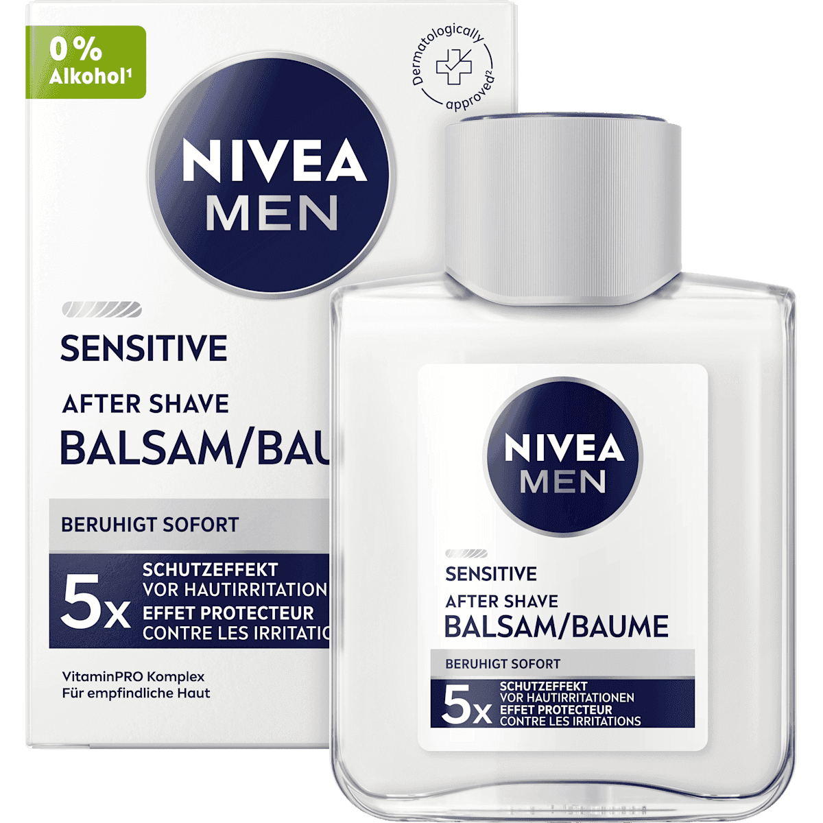 NIVEA MEN After Shave Baume Sensitive, 100 ml — produit allemand authentique au Maroc