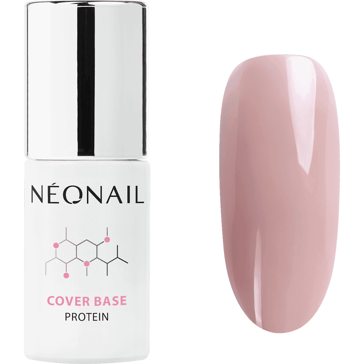 NÉONAIL UV Vernis à ongles Cover Base Protein Natural Nude, 7,2 ml — produit allemand authentique au Maroc