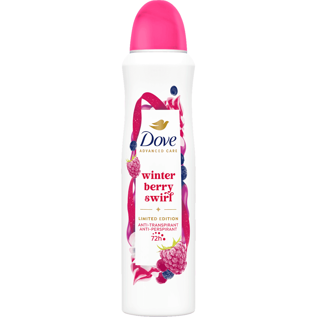 Dove antiperspirant Deodorant spray Advanced Care winter berry swirl, 150 ml (Dove Antitranspirant Deospray Advanced Care winter berry swirl, 150 ml) — authentic German product in Morocco