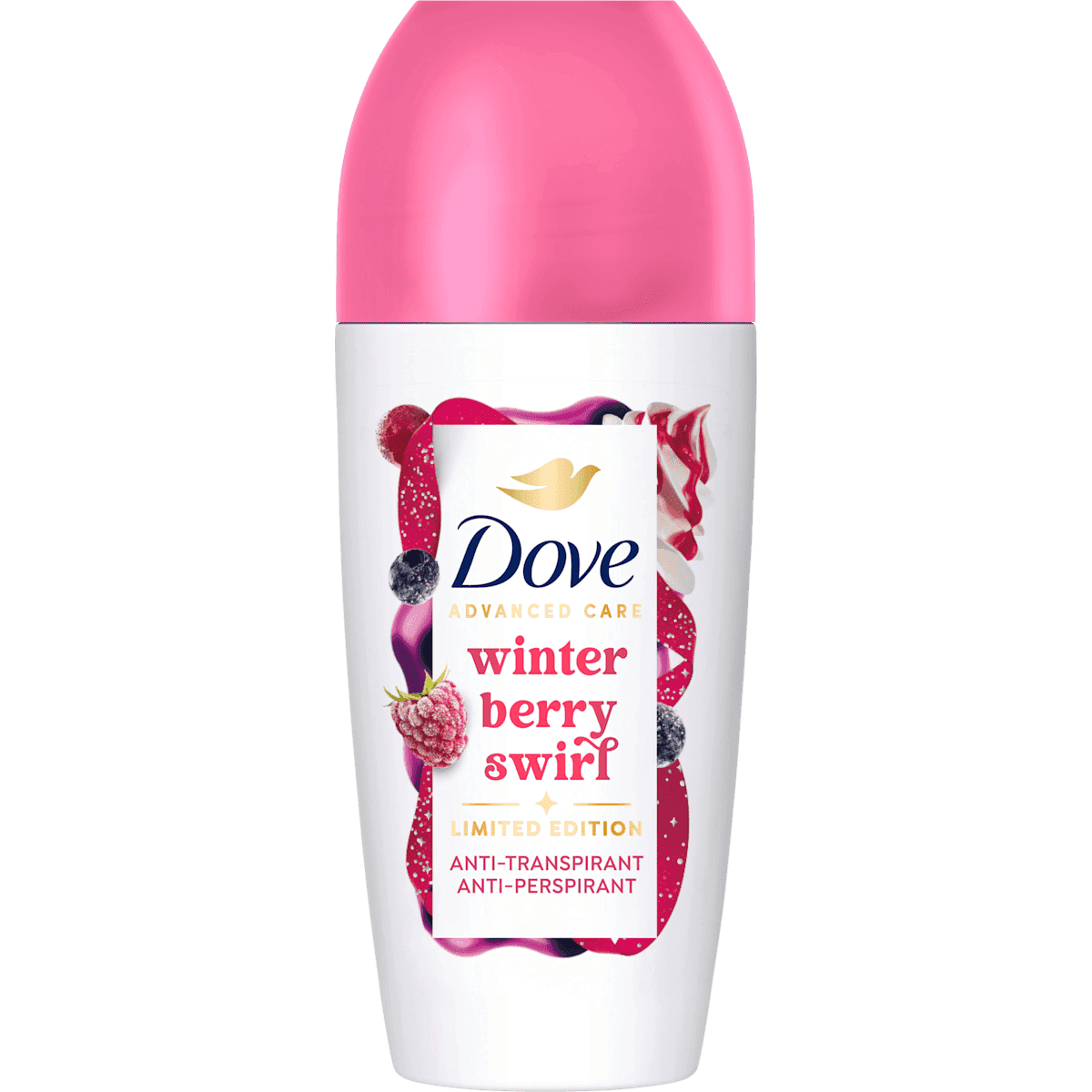 Dove antiperspirant Deodorant bille Advanced Care winter berry swirl, 50 ml (Dove Antitranspirant Deo Roll-on Advanced Care winter berry swirl, 50 ml) — authentic German product in Morocco