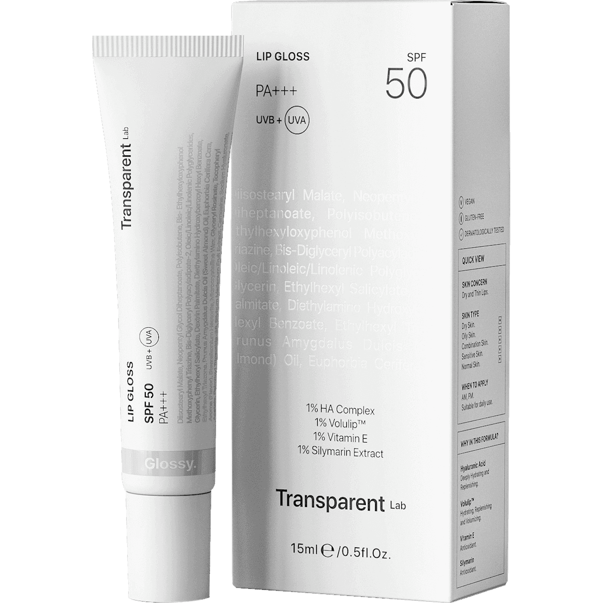 Transparent Lab Gloss Clear LSF 50, regenerierend, 15 ml — منتج ألماني أصلي في المغرب