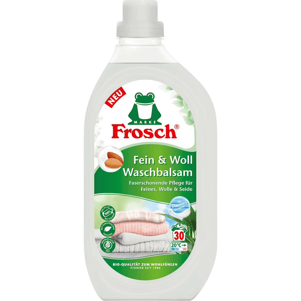 Frosch Lessive linge délicat & laine liquide, 30 lavages — produit allemand authentique au Maroc