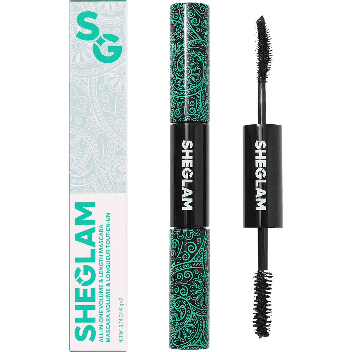 SHEGLAM Mascara All In One Volume & Length Mascara Black, 8 g — منتج ألماني أصلي في المغرب