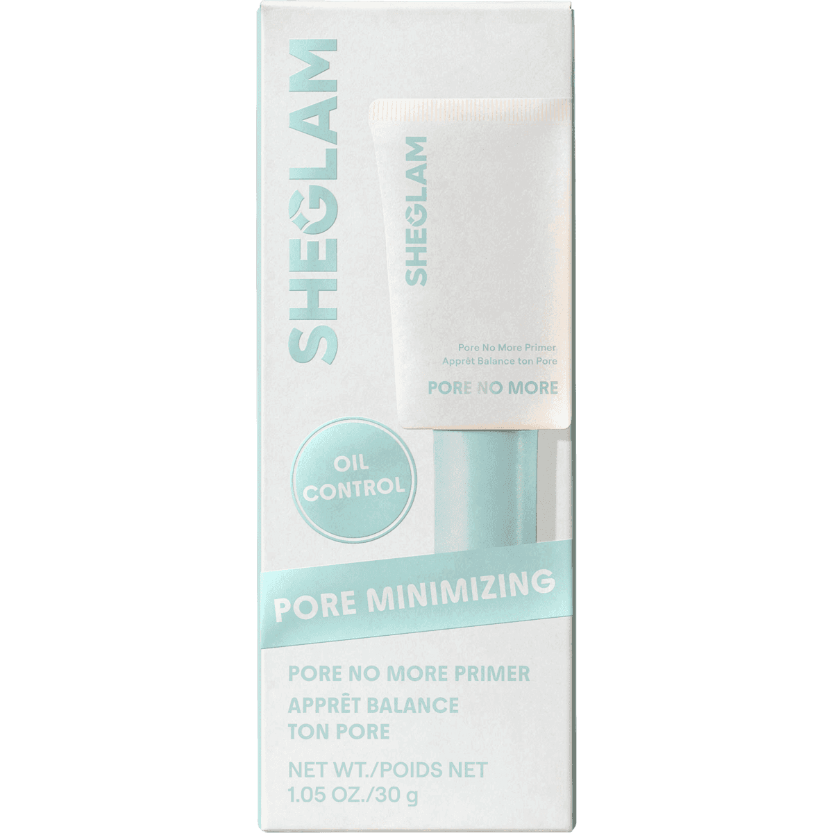 SHEGLAM Primer Pore No More, 30 g — produit allemand authentique au Maroc