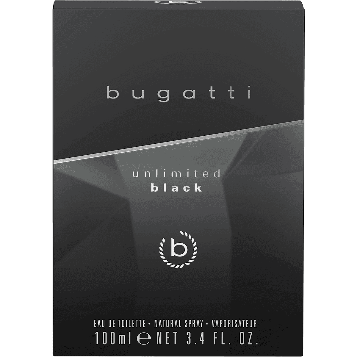 bugatti Unlimited Black Eau de Toilette, 100 ml — produit allemand authentique au Maroc