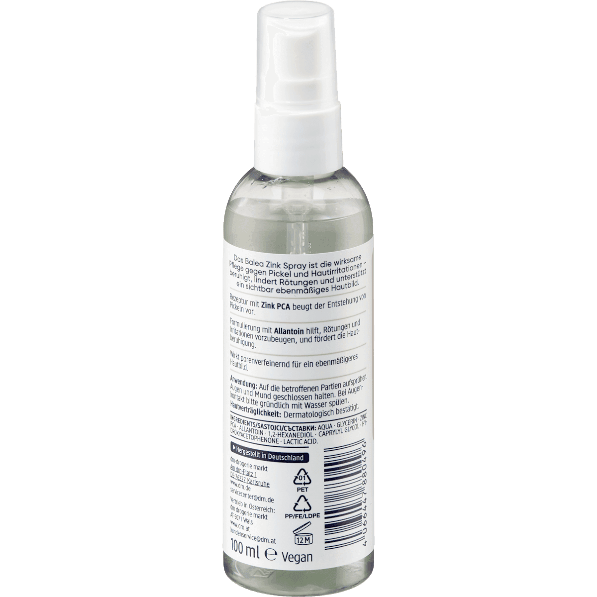 Balea spray au zinc, 100 ml (Balea Zinkspray, 100 ml) — produit allemand authentique au Maroc