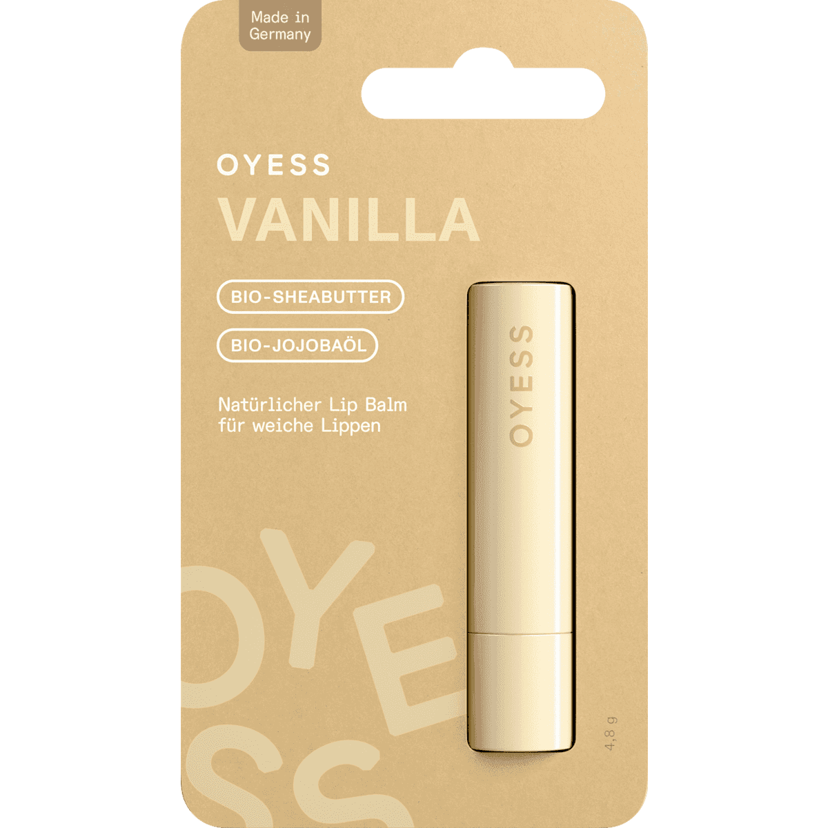 oyess lip care vanilla, 4,8 g — authentic German product in Morocco