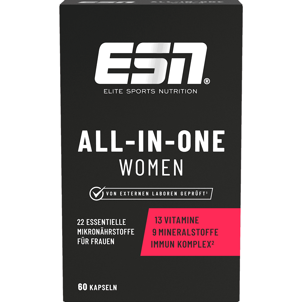 ESN All-in-One Women gélules 60 pièces, 49 g — produit allemand authentique au Maroc