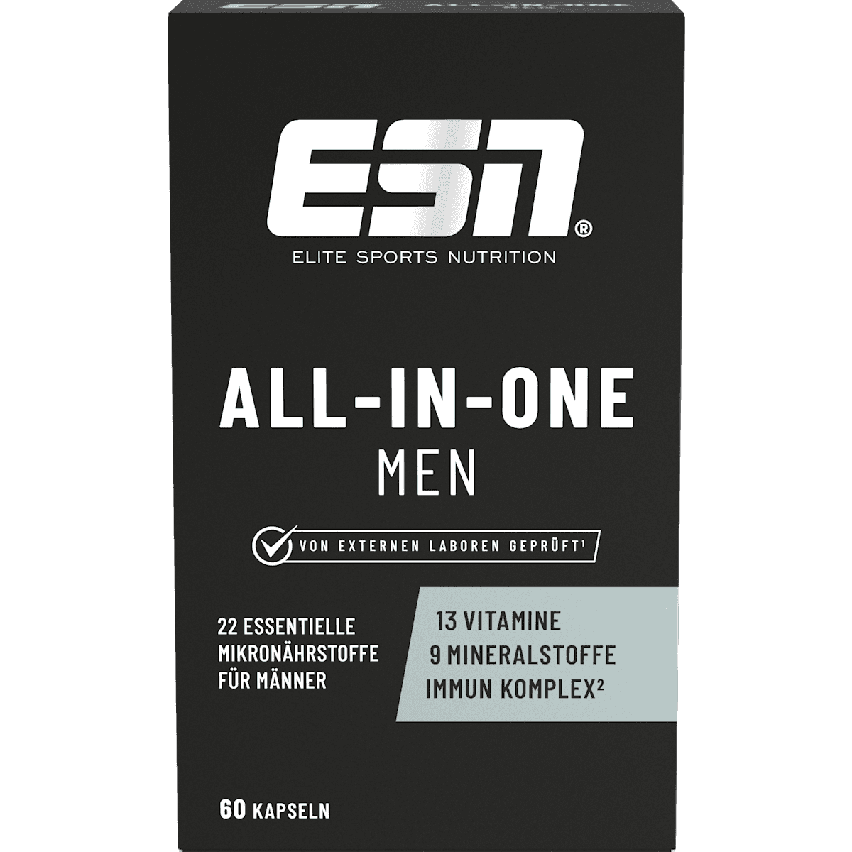 ESN All-in-One Men gélules 60 pièces, 49 g — produit allemand authentique au Maroc
