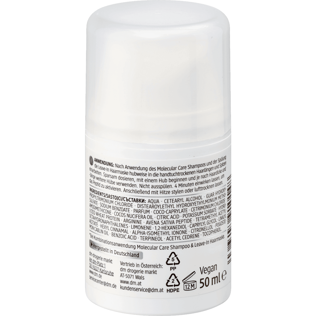 Balea PROFESSIONAL Leave-In Masque cheveux Molecular Care, 50 ml (Balea PROFESSIONAL Leave-In Haarmaske Molecular Care, 50 ml) — منتج ألماني أصلي في المغرب