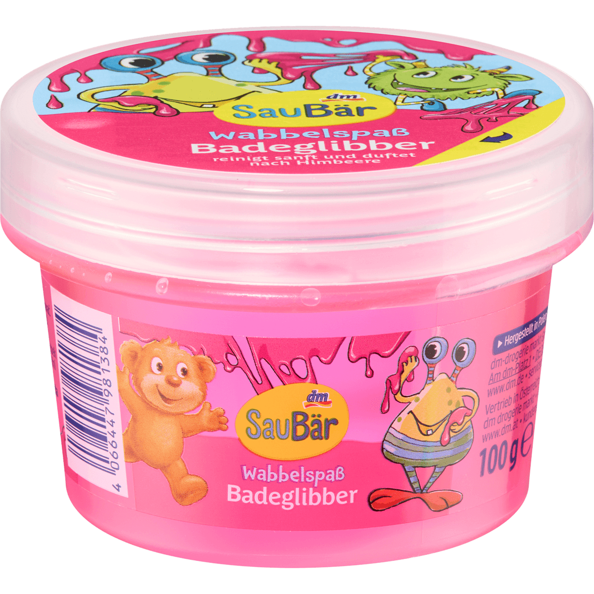 SauBär Enfant Bain moussant Gelée de bain, 100 g (SauBär Kinder Badezusatz Bade Glibber, 100 g) — produit allemand authentique au Maroc