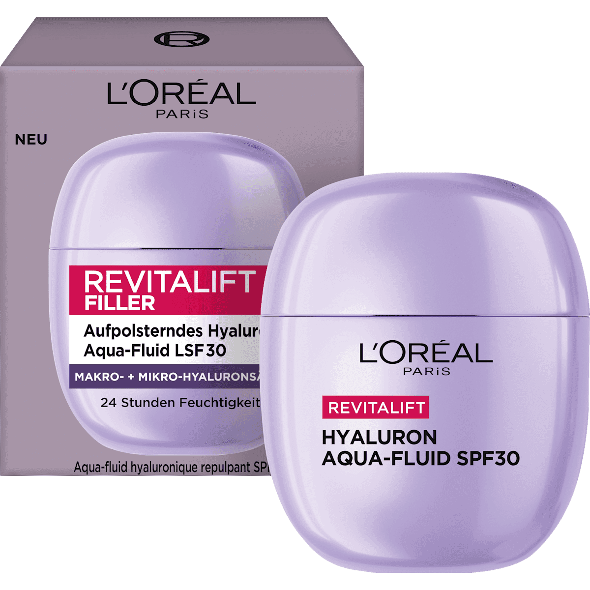 L'ORÉAL PARiS REVITALIFT face cream hyaluronic acid-Aqua-Fluid LSF 30, 40 ml — authentic German product in Morocco