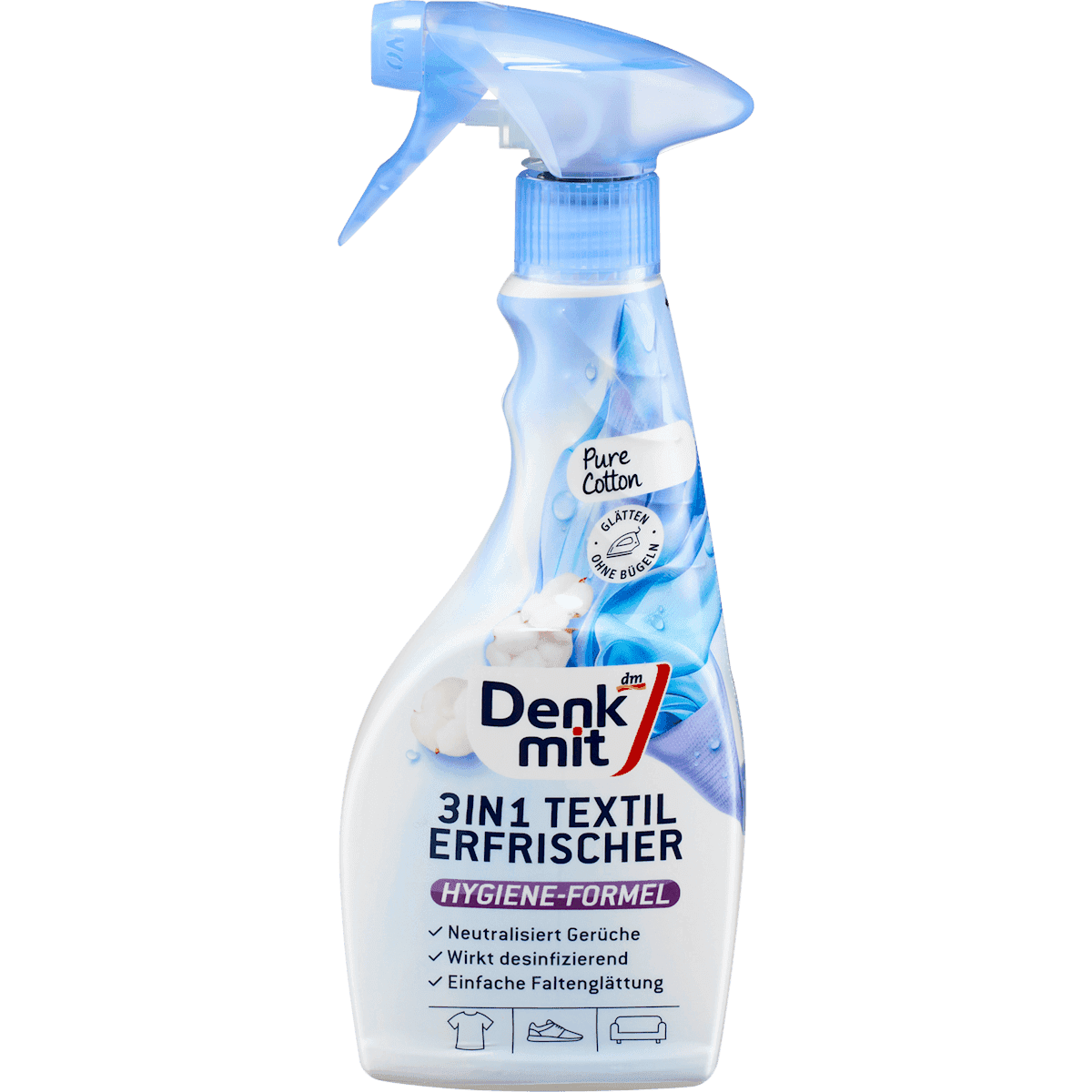 Denkmit Désodorisant textile 3in1 Pure Cotton, 500 ml — منتج ألماني أصلي في المغرب