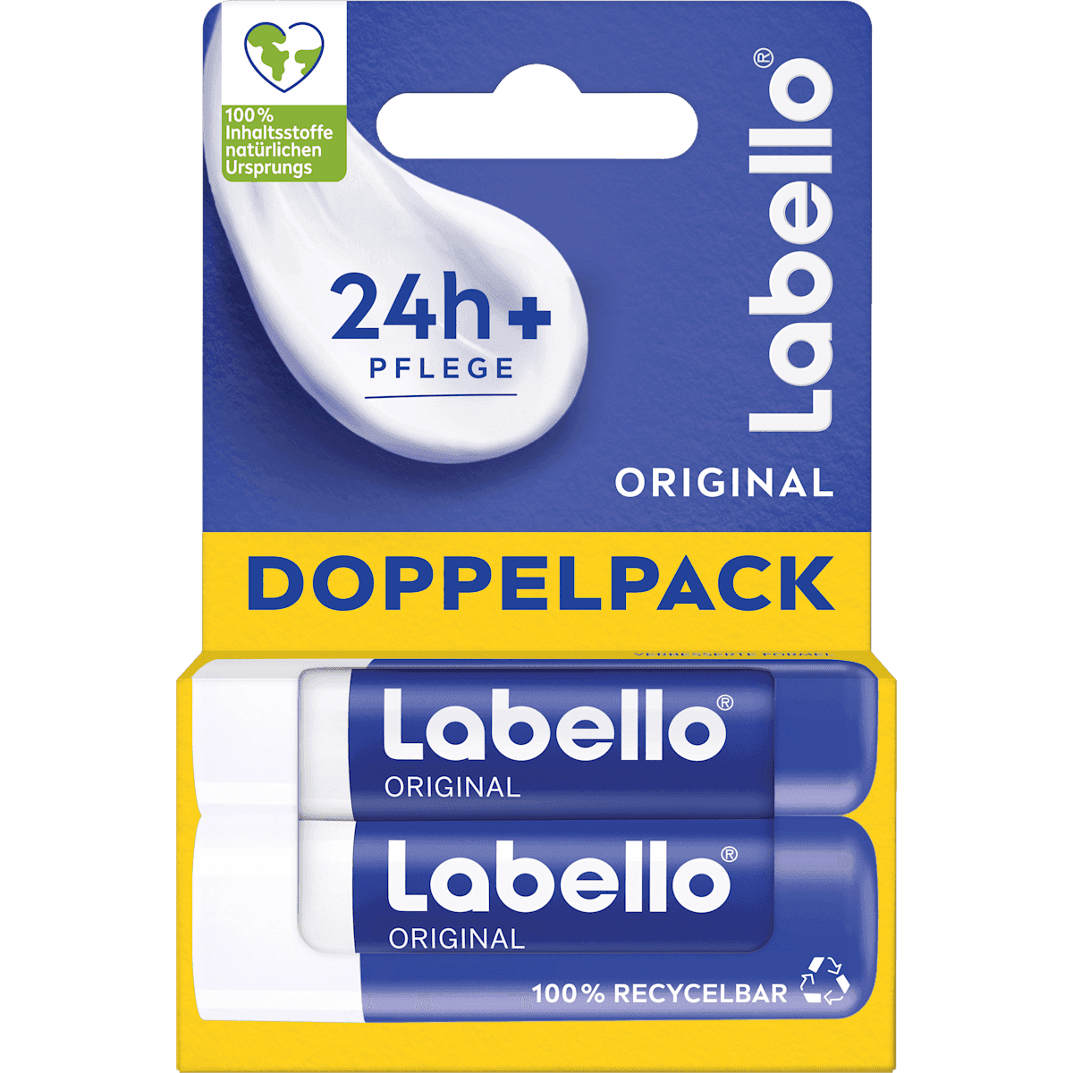 Labello lip care Original (2x4,8 g), 9,6 g — authentic German product in Morocco