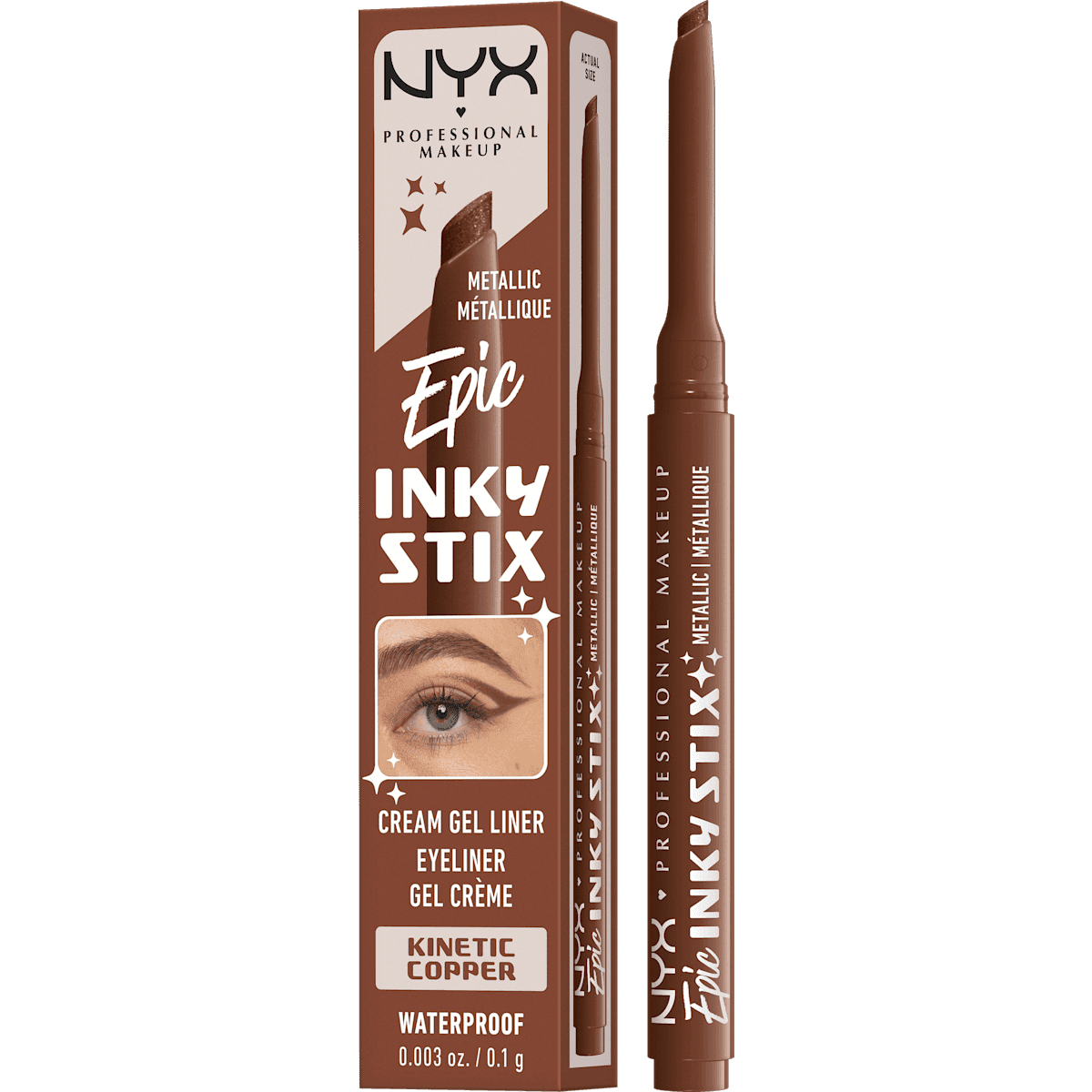 NYX PROFESSIONAL MAKEUP Eyeliner Epic Inky Stix Waterproof 03 Kinetic, 0,1 g — منتج ألماني أصلي في المغرب