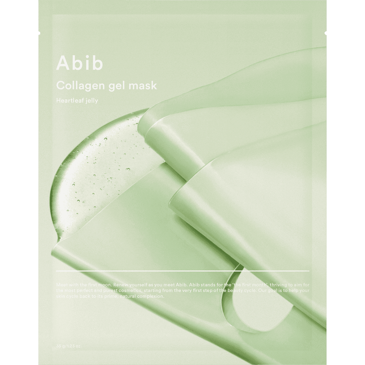 Abib masque tissu Gel Mask Collagen Heartleaf Jelly, 1 pièce — produit allemand authentique au Maroc