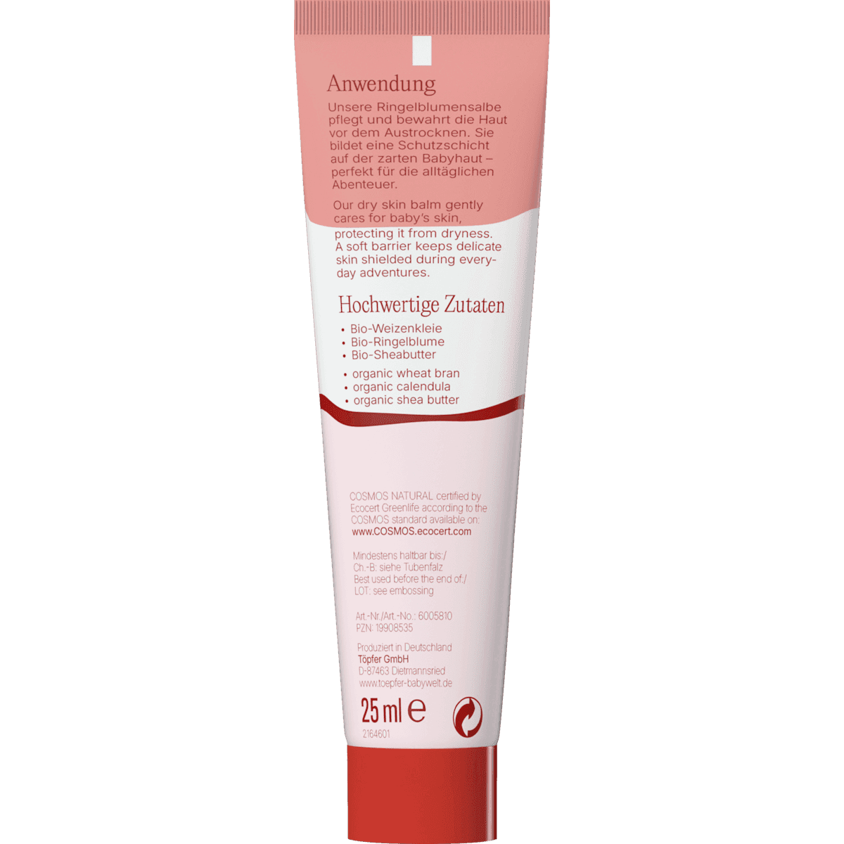Töpfer Wind & Wetter crème Babycare Ringelblumensalbe, 25 ml — منتج ألماني أصلي في المغرب