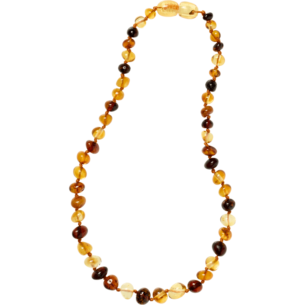 ALANA Baby Bernsteinkette, brown & jaune, 1 pc — authentic German product in Morocco