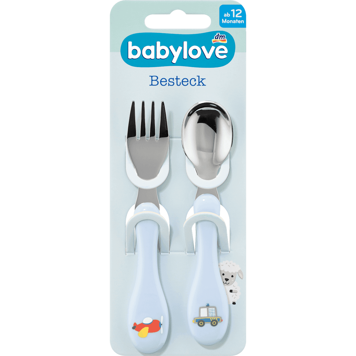 Babylove Esslernbesteck bleu 2 pièces, 1 pièce — produit allemand authentique au Maroc