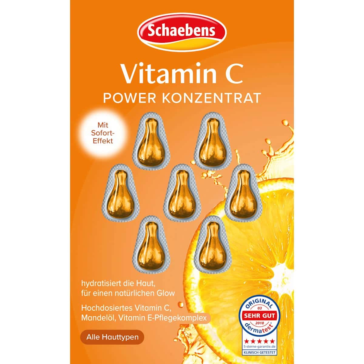 Schaebens Concentré Vitamine C Power, 7 pièces — produit allemand authentique au Maroc