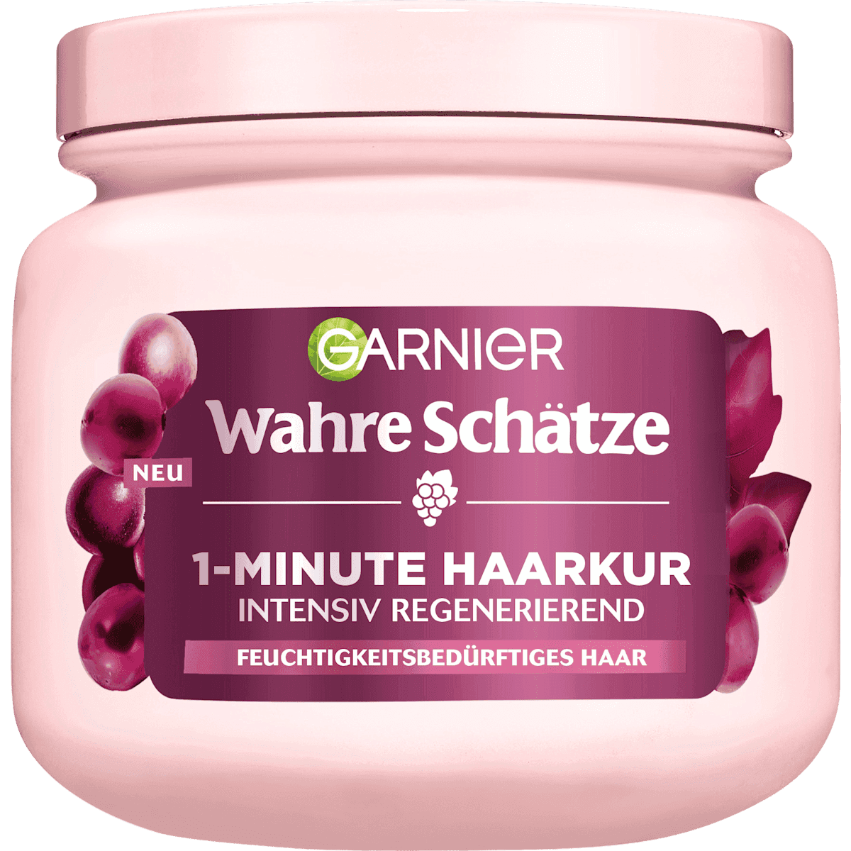 Wahre Schätze Masque cheveux 1-Minute Traube, 340 ml (Wahre Schätze Haarkur 1-Minute Traube, 340 ml) — produit allemand authentique au Maroc