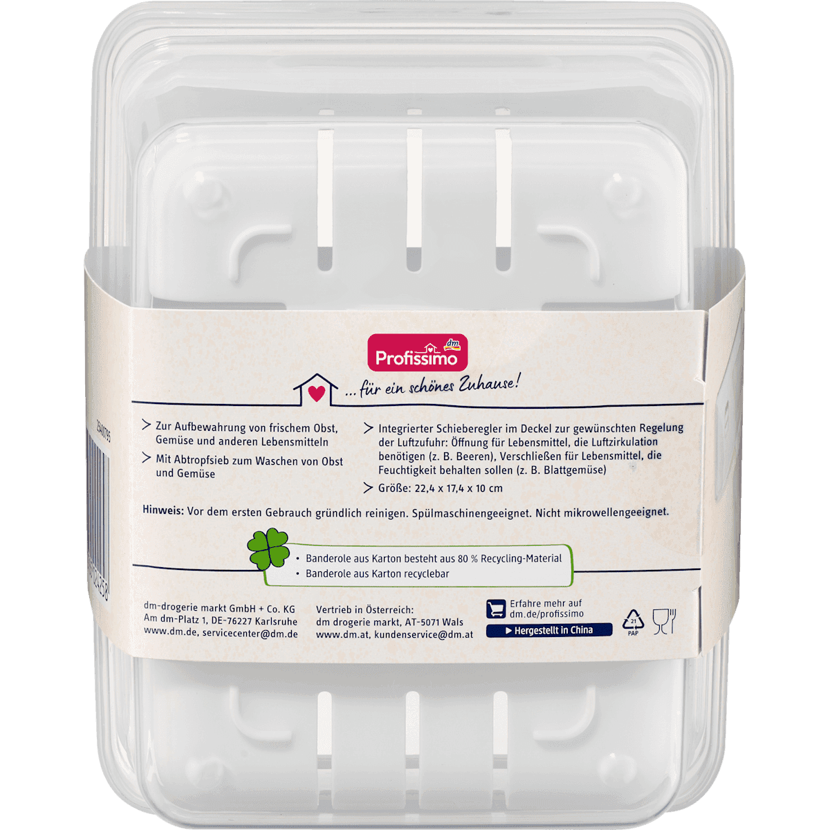 Profissimo Organiseur 2en1 avec passoire, 1 pièce (Profissimo 2in1-Organizer mit Sieb, 1 St) — produit allemand authentique au Maroc