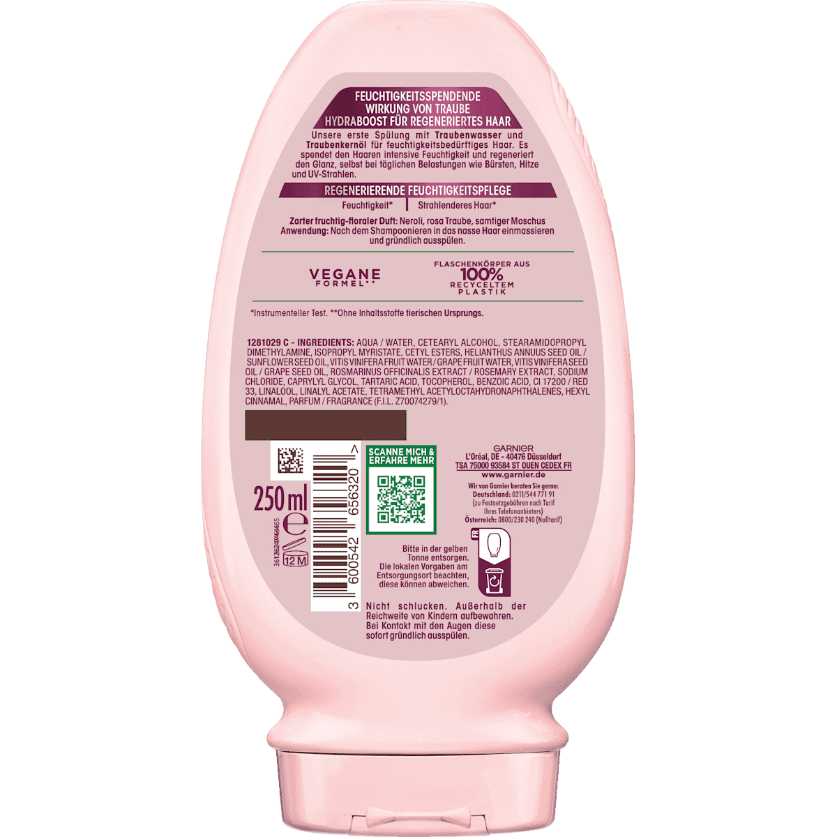 Wahre Schätze Conditioner Traube Hydraboost, 250 ml — authentic German product in Morocco
