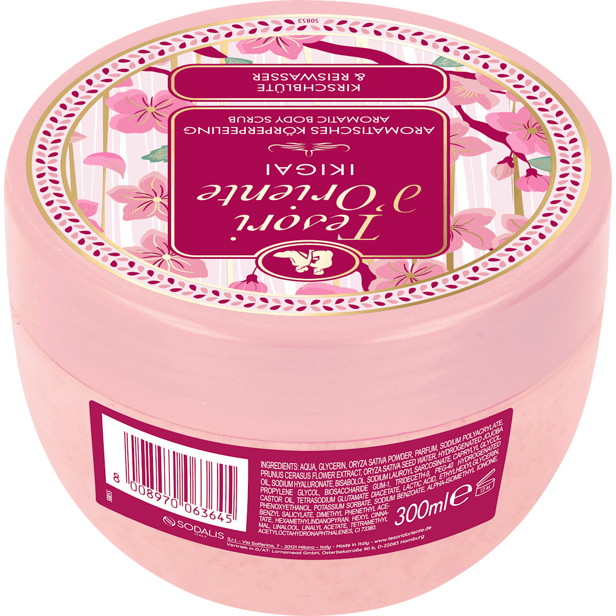 Tesori d'Oriente Gommage corporel Ikigai, 300 ml (Tesori d'Oriente Körperpeeling Ikigai, 300 ml) — منتج ألماني أصلي في المغرب
