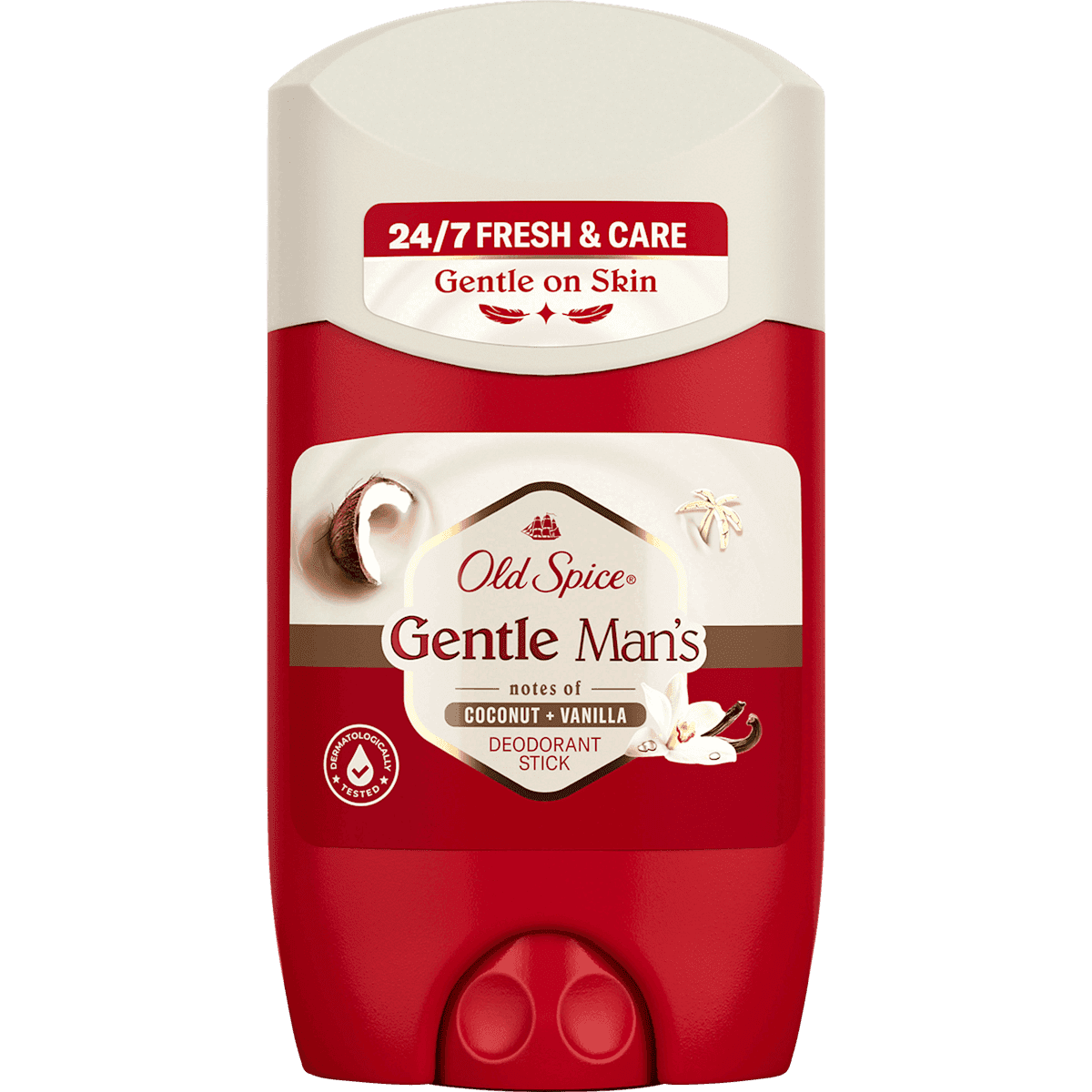 Old Spice Déodorant stick Gentle Man´s Coconut & Vanilla, 50 ml (Old Spice Deostick Gentle Man´s Coconut & Vanilla, 50 ml) — produit allemand authentique au Maroc