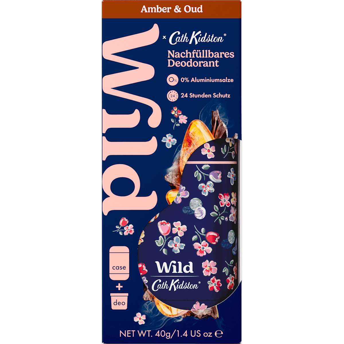 Wild Déodorant stick Amber & Oud + recharge, 40 g (Wild Deostick Amber & Oud + Nachfüllpack, 40 g) — منتج ألماني أصلي في المغرب