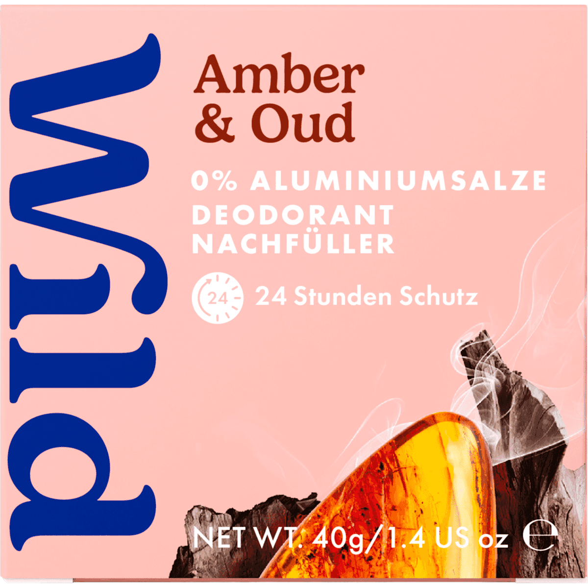 Wild Déodorant stick Amber & Oud recharge, 40 g (Wild Deostick Amber & Oud Nachfüllpack, 40 g) — منتج ألماني أصلي في المغرب