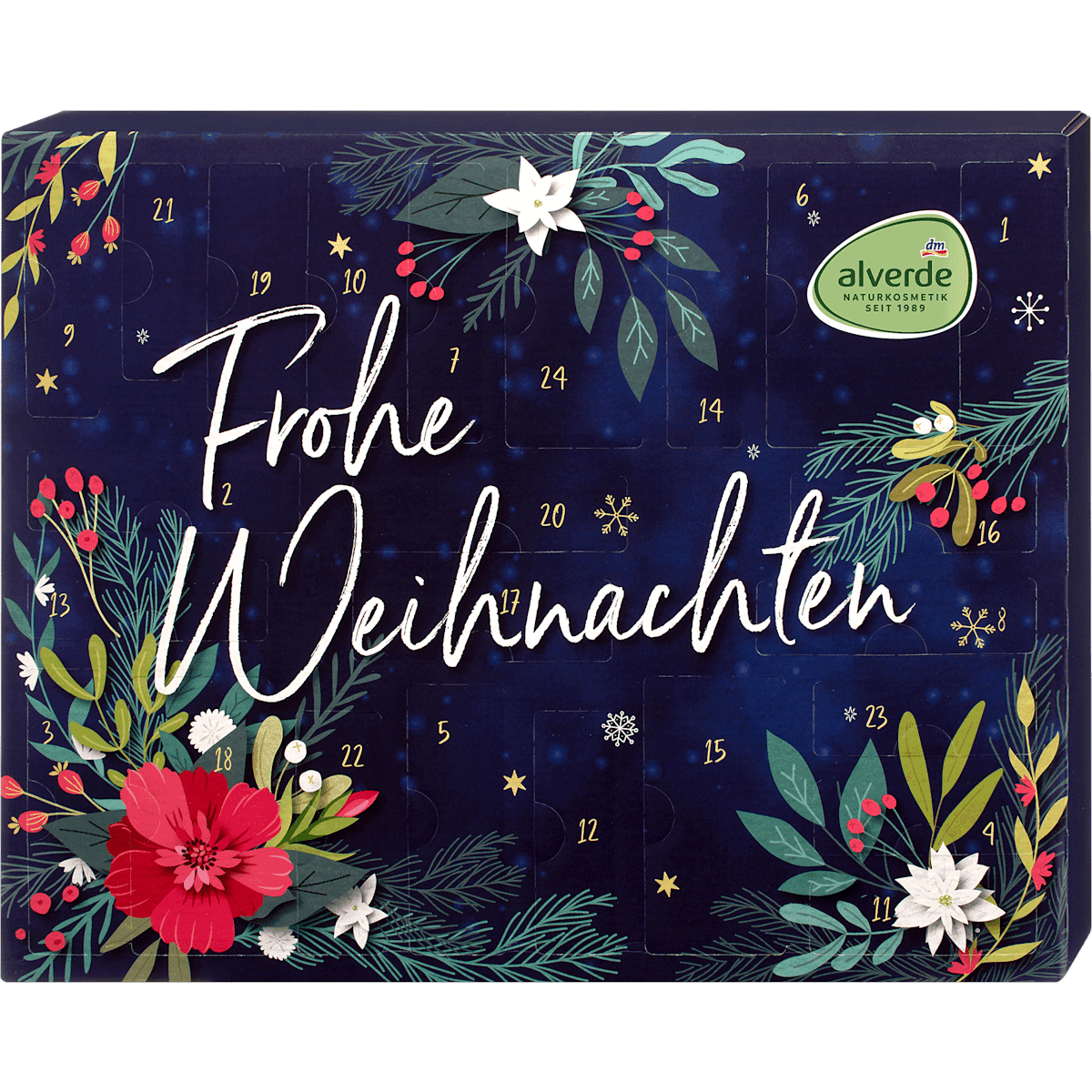 alverde NATURKOSMETIK Calendrier de l'avent 2026 Frohe Weihnachten, 1 pièce — produit allemand authentique au Maroc